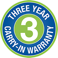 3 Year Carry-in Warranty